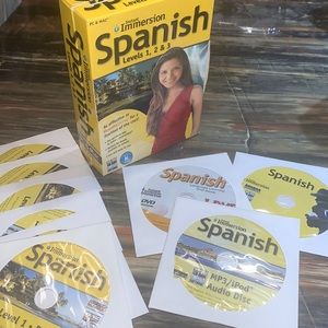 SALE!! Learn Spanish 9 discs NWOT like rosetta stone.